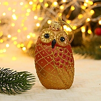 Ёлочная игрушка "Совушка" ручная роспись, 11 см,