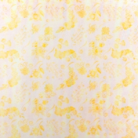 Бумага упаковочная перламутровая "Пышная роза", цвет жёлтый