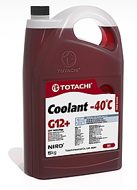 Антифриз Totachi Niro Coolant Red G12+ -40°C 5 кг красный