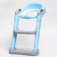 Детское сиденье на унитаз, цвет серый/голубой