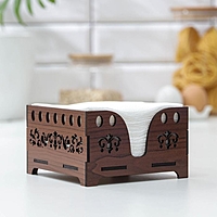 Салфетница деревянная "Орех"