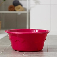 Таз  6л особо прочный, цвет бордовый