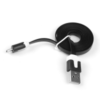Провод для зарядки и передачи данных USB - microUSB (для сот.тел.) Luazon, 1 м, смайлик МИКС
