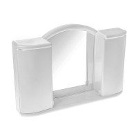 Шкафчик зеркальный для ванной комнаты "Арго", цвет снежно-белый