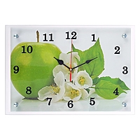 Часы настенные прямоугольные "Яблоко", 25х35 см