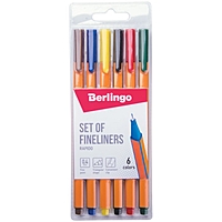 Набор ручек капиллярных 12цв Berlingo "Rapido", 0.4мм, трехгран, европодвес 255125