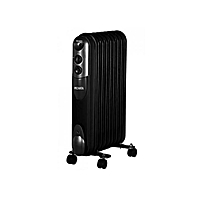 Обогреватель "Ресанта" ОМПТ-12НЧ, масляный, 2500 Вт, до 30 м2, 12 секций, чёрный