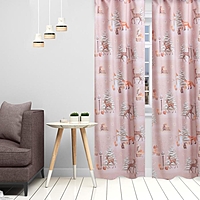 Комплект штор "Этель" Лесные жители 145*260 см-2 шт, 100% п/э, 140 г/м2