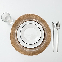 Салфетка сервировочная "Африка" 30х30 см, цвет белый