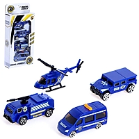 Набор машин "Полиция" , 4 шт.