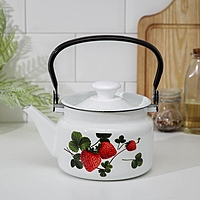 Чайник 1,5 л цил деколь МИКС (белый)