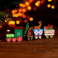 Настольный декор "Поезд" 20 см МИКС