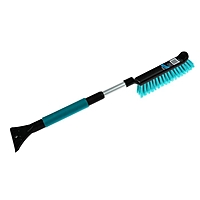 Щетка-сметка cо скребком "Black&Blue" BB1005, телескопическая ручка,  57-70 см, микс