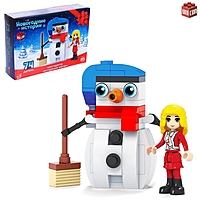 UNICON, Конструктор новый год "Праздничный снеговик», 74 детали 4351964