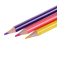 Карандаши двухцветные трехгранные 24цв (12шт) Color Peps, европодвес