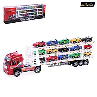 Грузовик инерционный «Автовоз», с 15 машинами