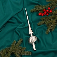 Наконечник "Классика полосы" 28 см серебро