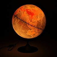 Глобус физический диаметр 320мм "Классик" с подсветкой