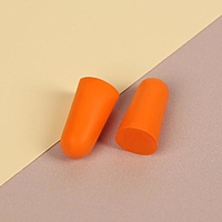 Беруши, пара, 2,5 × 1 см, цвет оранжевый