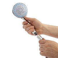 Душевая лейка 5 режимов со шлангом, стойкой, мыльницей, крепеж в комплекте.