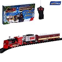 Железная дорога «С Новым Годом», радиоуправление, эффект дыма