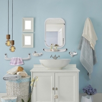 Набор для ванной комнаты "Вива Стиль", цвет снежно-белый