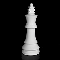 Фигурка "Шахматный король", белая