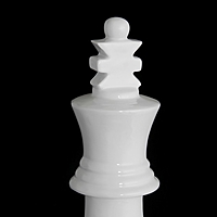 Фигурка "Шахматный король", белая