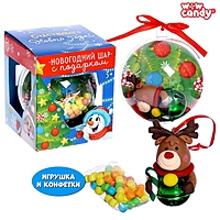 Новогодний шар «Оленёнок», игрушка с конфетами