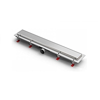 Трап MCH CH 650 KN, d=40 мм, линейный, 650х60х1,5 мм, мокрый и сухой затвор, боковой слив