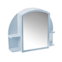 Шкафчик зеркальный для ванной комнаты "Орион", цвет голубой