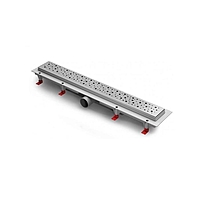 Трап MCH CH 650 S, d=40 мм, линейный, 650х60х1,5 мм, мокрый и сухой затвор, боковой слив