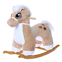Качалка "Лошадка звездочка" не музыкальная, цвет бежевый