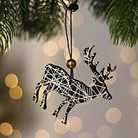 Новогодняя подвеска «Олень» 7×16 см