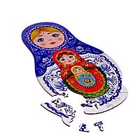 Пазл-конструктор Матрешка Маша деревянный 32 элемента