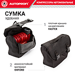 Компрессор автомобильный Autoprofi AKM-50 с сумкой