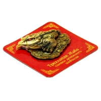 Объемный магнит с открыткой "Трехлапая жаба", денежное изобилие