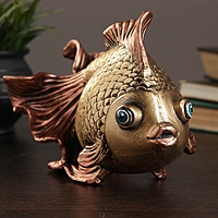 Копилка "Золотая рыбка" бронза