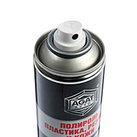 Полироль пластика, резины и кожи АГАТ, глянцевый, аэрозоль, 400 мл FD0433
