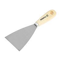 Шпатель малярный TUNDRA, металлический, деревянная рукоятка, 80 мм