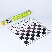 Набор для игры в шашки в тубусе