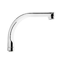 Излив для смесителя ZEIN, по оси 18 см, нержавеющая сталь, аэратор пластик