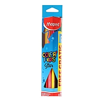 Карандаши трехгранные 12 цветов Color Peps, с точилкой