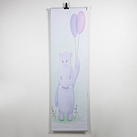 Штора рулонная блэкаут, 60х200 см "Бегемотик"