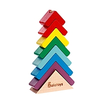 Пирамидка "Елочка" основание, 7 деталей,    83*29*140 мм