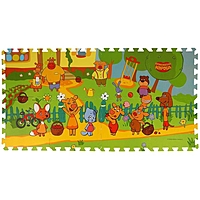 Коврик-пазл Оранжевая корова 8 сегментов