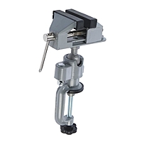 Мини-тиски алюминиевые TUNDRA, винтовой зажим, поворотный шарнир, 75 мм