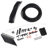 Комплект для капельного полива "Тепличный": шланг 18 м, капельницы 60 шт., фитинги, "Жук"