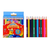 Карандаши 12 цветов МИНИ Школа талатов