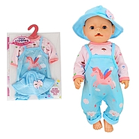 Одежда для пупса "Пегас" комбензон, кофта, панама